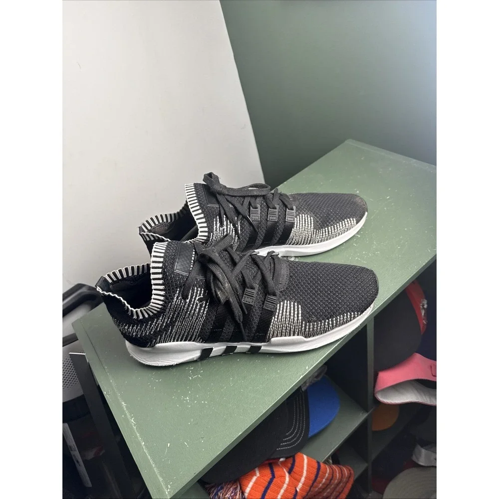 Adidas EQT Support ADV Primeknit Black White Men's Size 13 US Sneakers (BY9390)